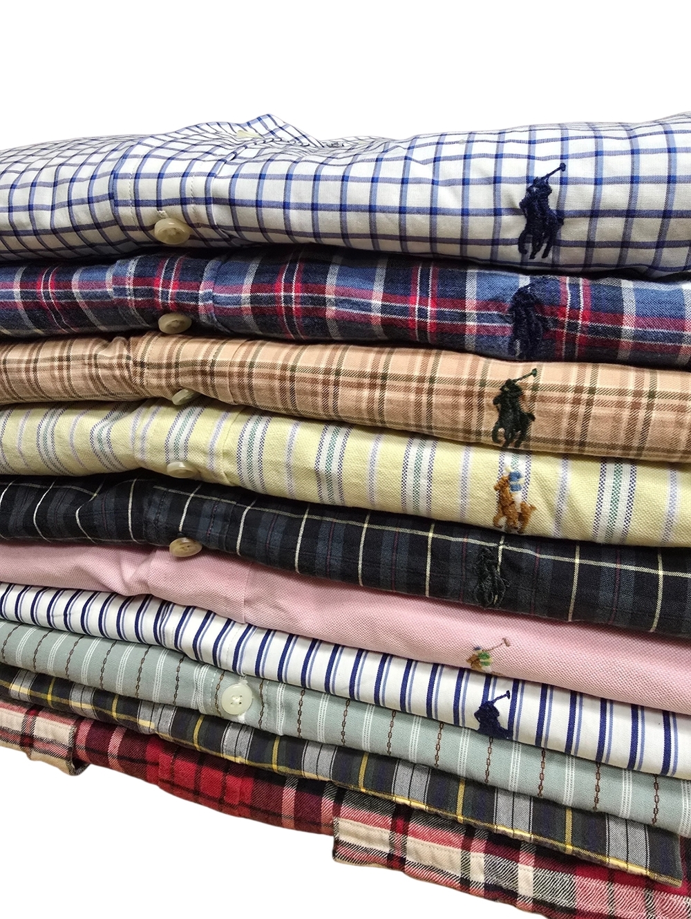 10pc Polo Ralph Lauren Bundle Shirts Ong Sleeve Sz L